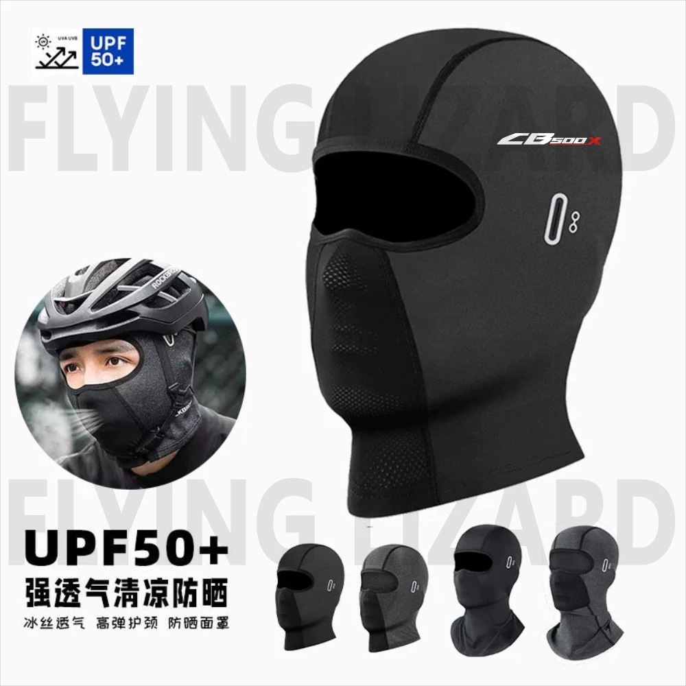

for Honda CB125RCB 650R CB 650 CB250R CB300R CB500X Motorcycle Balaclava Summer Sun Protection Motocross Cycling Cap Sports Hat