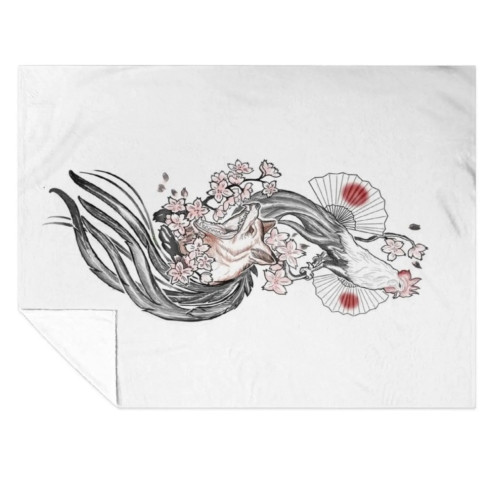 

Placement Plaid The Rooster and the Fox Throw Blanket cosplay anime Plush Sofa Quilt christmas gifts Blankets