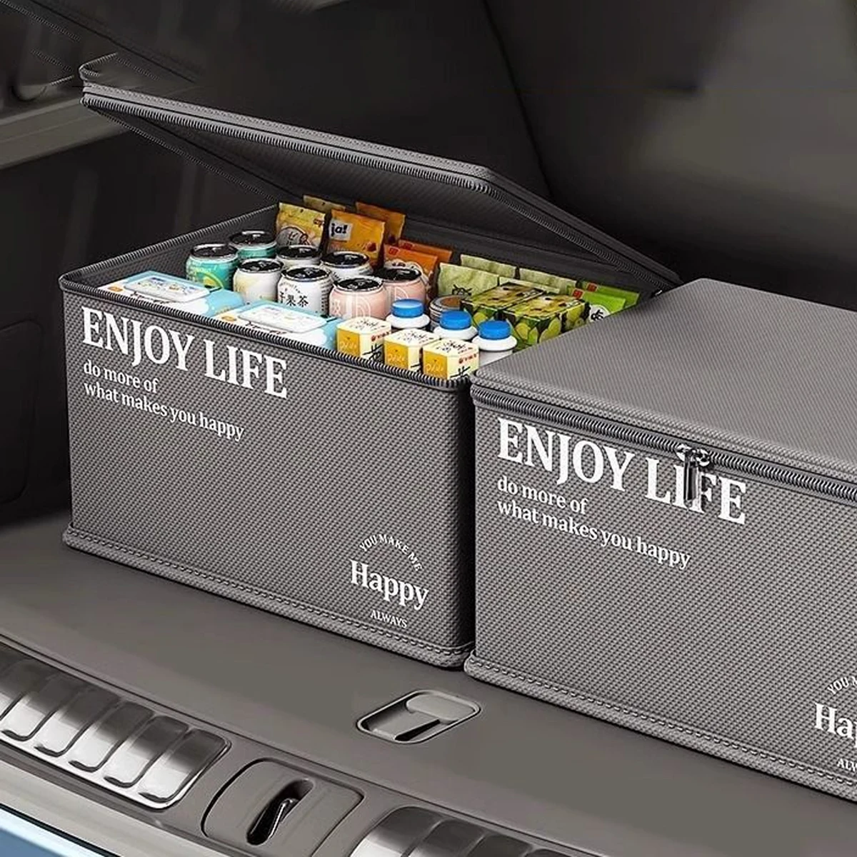 Boîte de rangement pliable pour coffre de voiture, grande capacité, imperméable, résistante à l'usure, pour utilisation en véhicule et à domicile