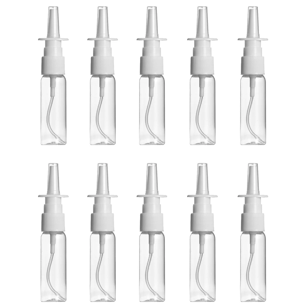 

10 Pcs Nasal Spray Bottle Long Nose Bottles Empty Direct Injection Portable