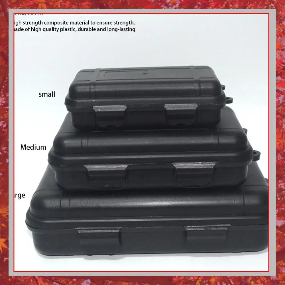 Outdoor Survival Box Container Portable Survival Sealed Box Waterproof Shockproof Dustproof for Camping Hiking Boating