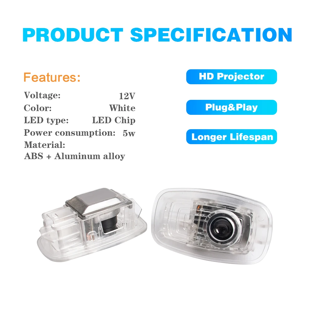 جديد LED باب السيارة ترحيب تحذير شبح الظل إكسسوارات مضيئة لمرسيدس بنز C118 W118 W218 W219 A238 C238 A207 E CLS S CLA