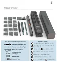 CreationSpace CS0706A Electric Drill and Screwdriver Set, Dual-Purpose Mini Electric Screwdriver, Cordless Drilling Power Tools