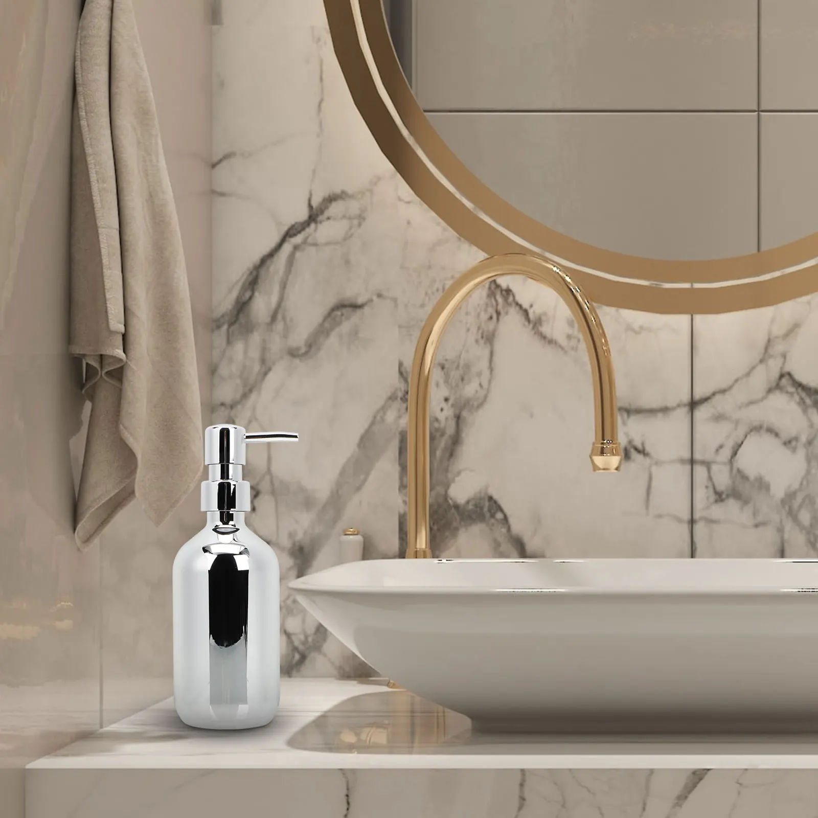 

Shampoo Bottle Press-Type Plastic Refillable Dispenser for Bathroom Shower Gel Lotion Hand Soap Travel Use Shampoo Dispenser