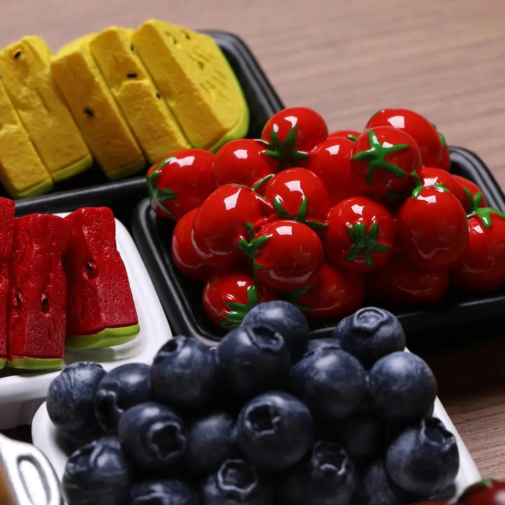 Food-themed Magnets Magnetic Whiteboard Decor 3d Simulated Fruit Fridge Magnets Diy Kitchen Decor with Strawberry for Locker