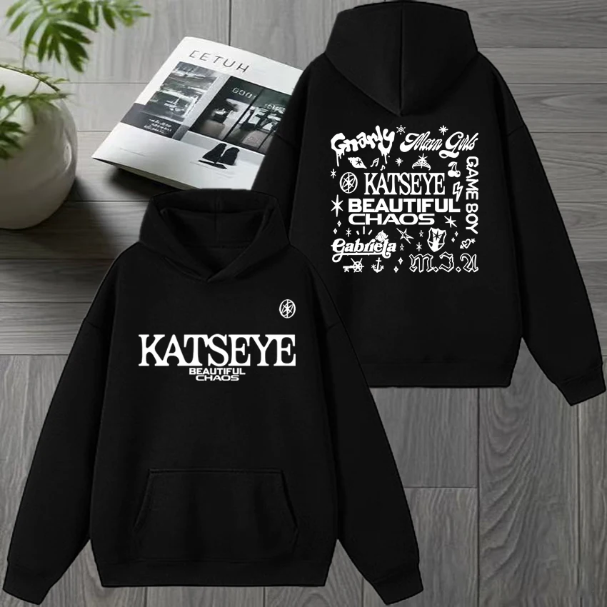 

Корея Kpop Katseye Beautiful Chaos Album Tour 2025-2026 толстовка с принтом унисекс модная толстовка для мужчин и женщин флисовый зимний пуловер