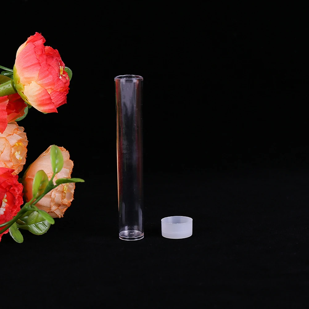 

100 Pcs Gold Powder Bottling Bottle with Cap Test Tube Sugar Bottles Pack Capsule