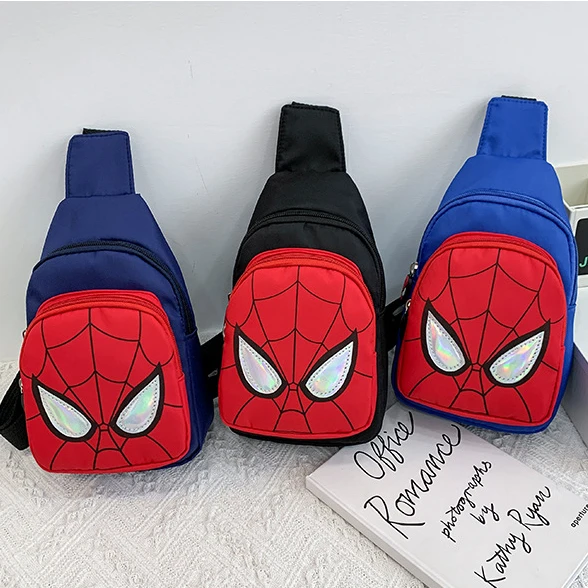 

Cartoon Chest Bag Children's Shoulder Backpack Spidermans Large Capacity Cool Bag Unisex Messenger Bag Student Kids Gifts