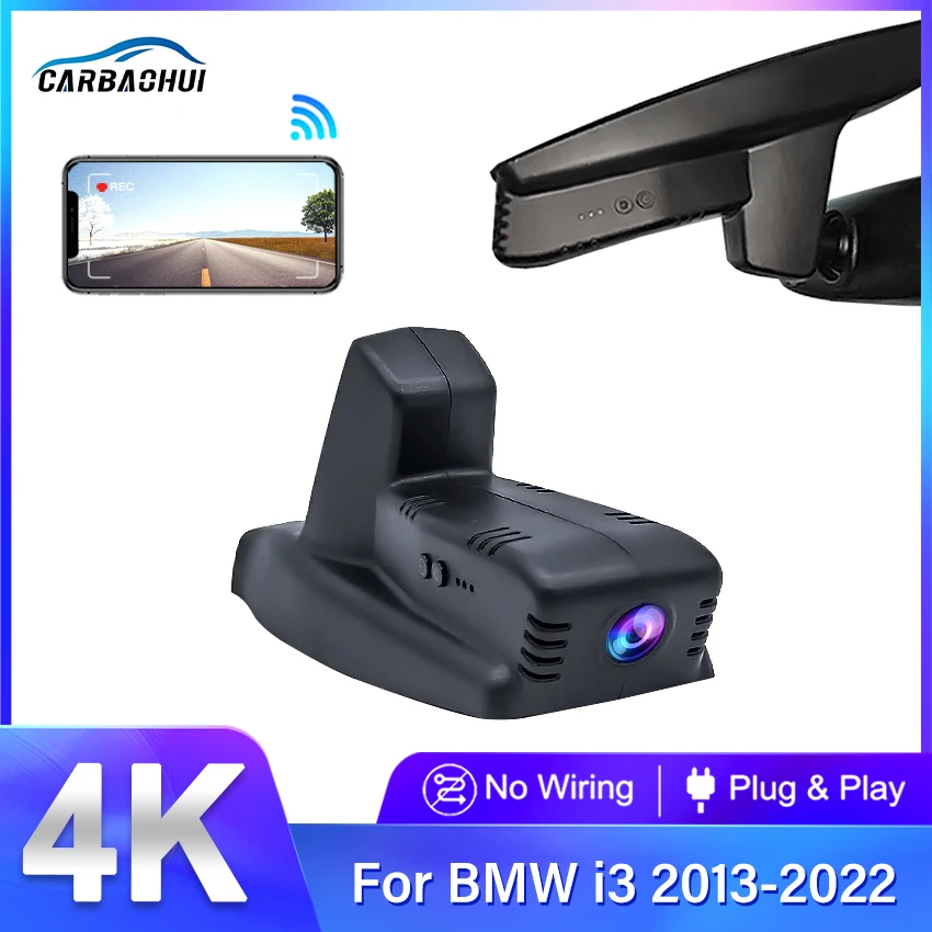 For BMW I3 I01 2013 2014 2015 2016 2017 2018 2019 2020 2021 2022 4K Dash Cam Car DVR 2160P Wifi Car Camera Recorder Dashcam