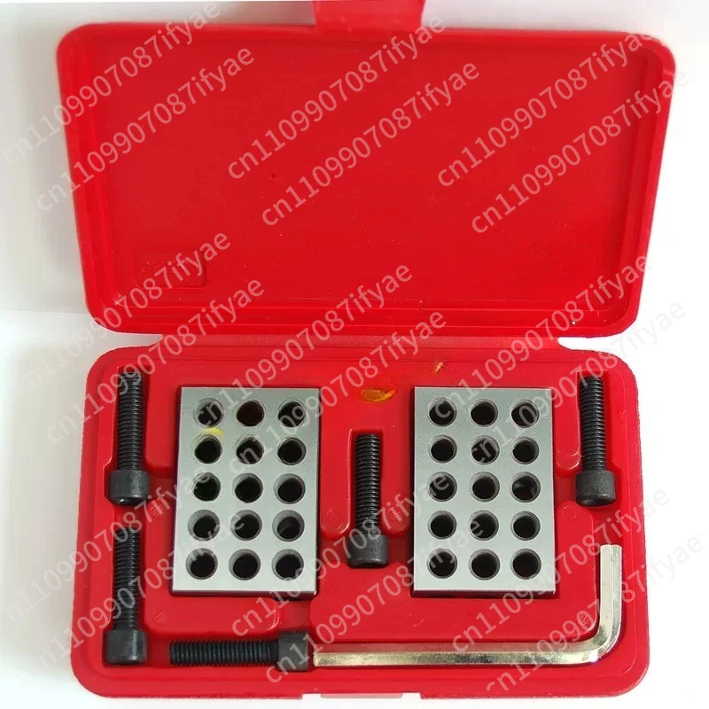 23 holes Precision 25-50-75mm Blocks with screws, parallel clamping block set, steel block 23 Holes 1-2-3