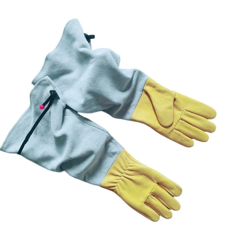 

Sheepskin Garden Gloves Horticultural Labor Protection Anti Stab Anti Cut Long Beekeeping Argon Arc Welding Gloves Comfortable