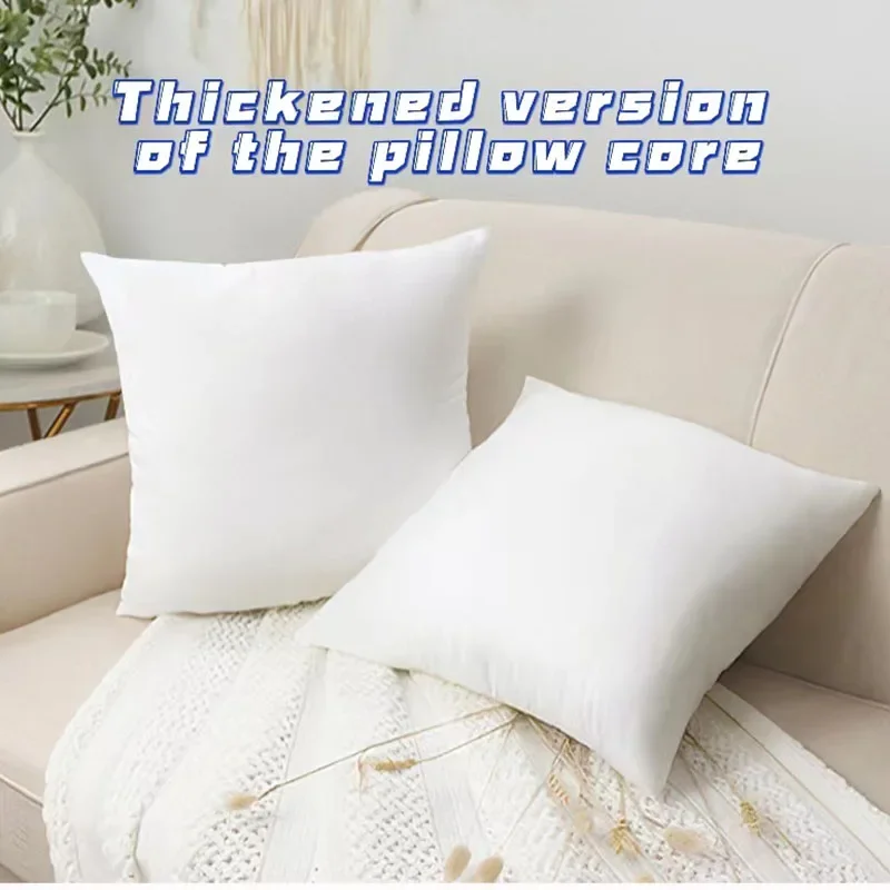 Throw Pillow Inserts Square Cushion Inner Soft Fluffy Plump Stuffer Cushion Core Pads White Decorative Pillow Inserts Home Decor