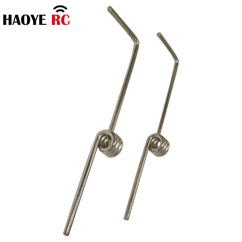 Haoye 5 peças diâmetro 4mm comprimento 145mm molas de metal haste trem de pouso roda dianteira para avião rc modelo peças acessórios