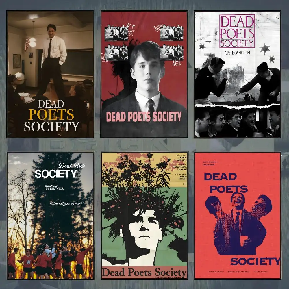 Movie D-Dead Poets Society Poster Room Decor Home Wall Art Printing Waterproof Garage Bed Room Posters Gift