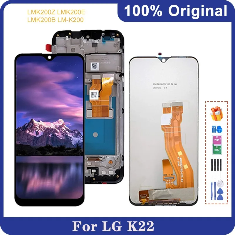 

6.2'' IPS LCD For LG K22 LMK200Z LMK200E LMK200B LM-K200 Display Screen LCD Display Assembly For LG K22 LCD Display With frame