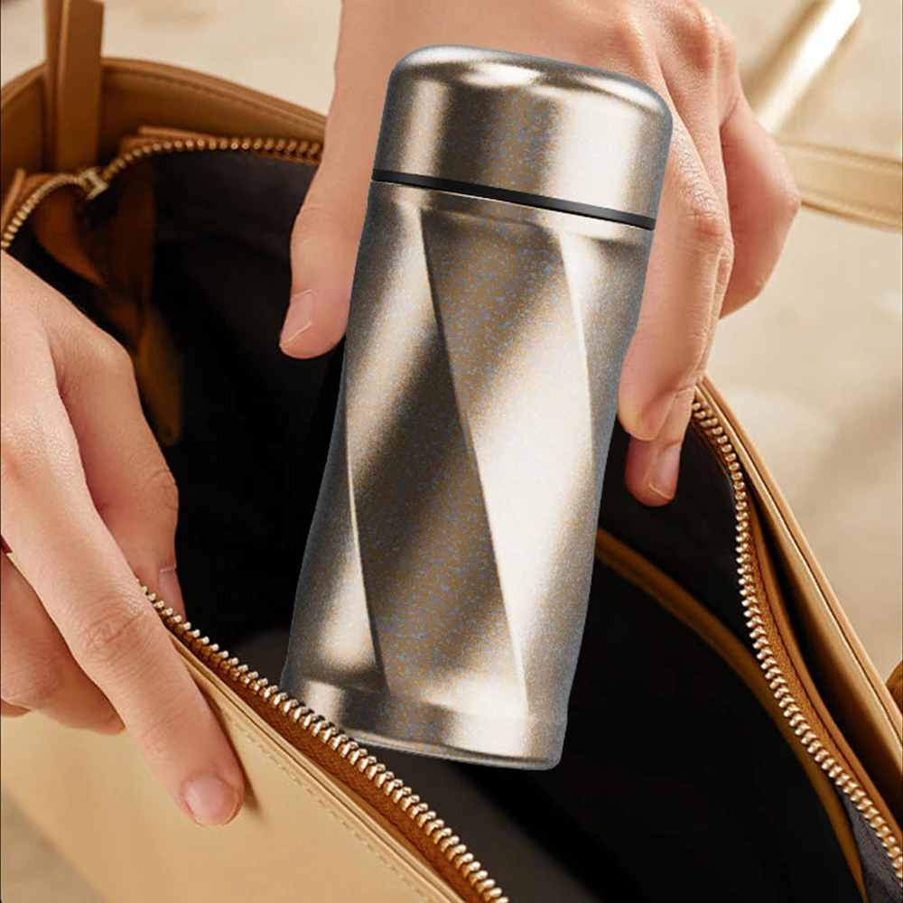 Mini Pocket Titanium Mug Tumbler 200ML Tea Infuser Separation Titane Thermos Bottle for Coffee Vacuum Flask Cup Termo Titanio