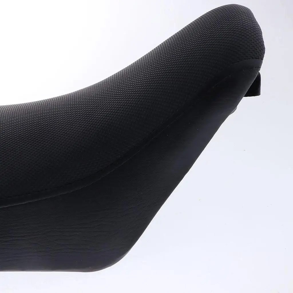 Seat Flat Saddle Cushion Vintage Style Motorcycle Seat Assembly High Density Foam for Polaris 50CC 110CC 125CC ATV Touring