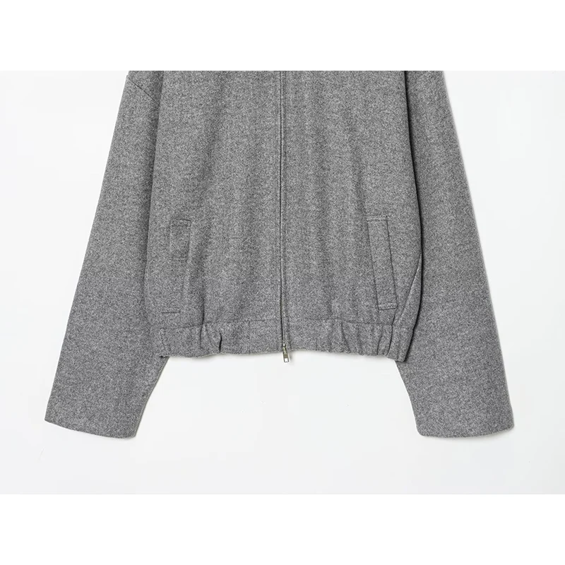 سترات خريف جديدة للنساء موضة 2025 فضفاضة عالية الرقبة للخريف معاطف نسائية أنيقة أنيقة للسفر في الشارع ملابس خارجية للشباب الجوكر