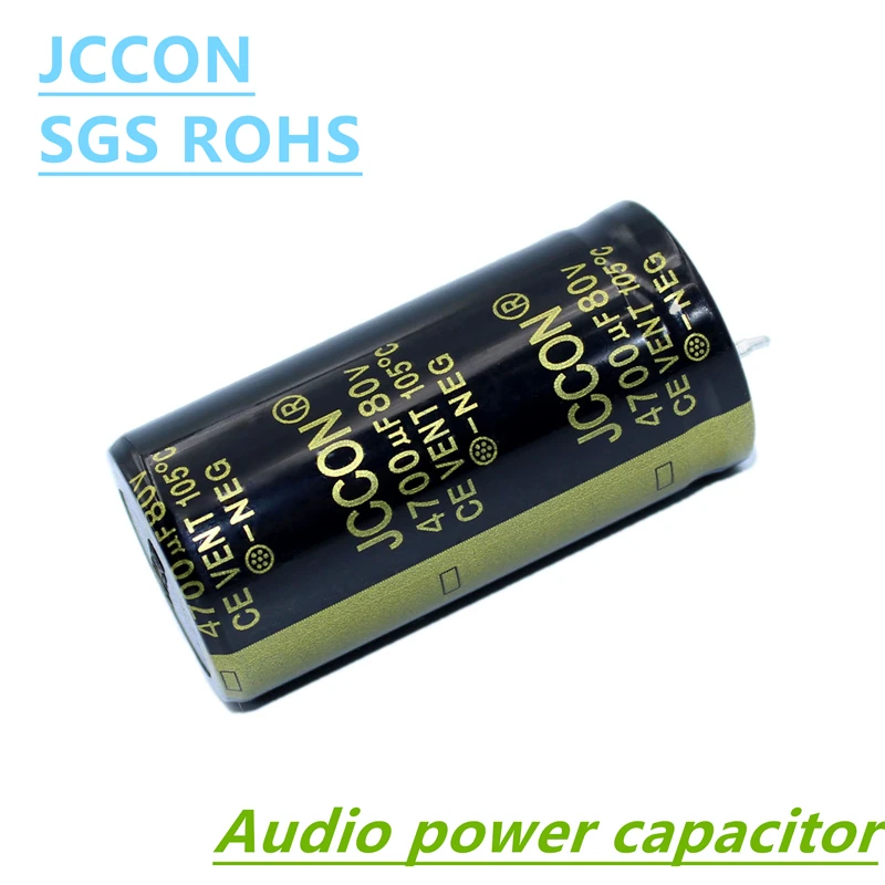 JCCON-AMPLIFICADOR DE Audio Hifi de alta frecuencia, altavoz ESR de baja frecuencia, 80V, 3300UF, 4700UF, 6800UF, 10000UF, 15000UF, 22000UF, 1 piezas