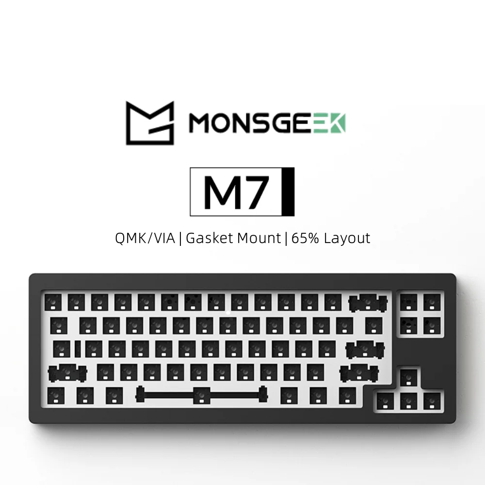 

Набор для творчества Akko MONSGEEK M7, 65% RGB, горячая замена, механическая алюминиевая клавиатура с ЧПУ с южнолицым корпусом, прокладка крепления
