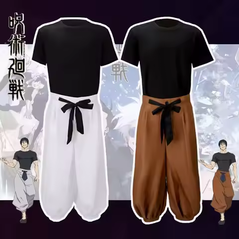 Anime Toji Fushiguro Cosplay Costume Jujutsu Kaisen Season 2 Fushiguro Toji Uniform Sorcerer Killer Halloween Top for