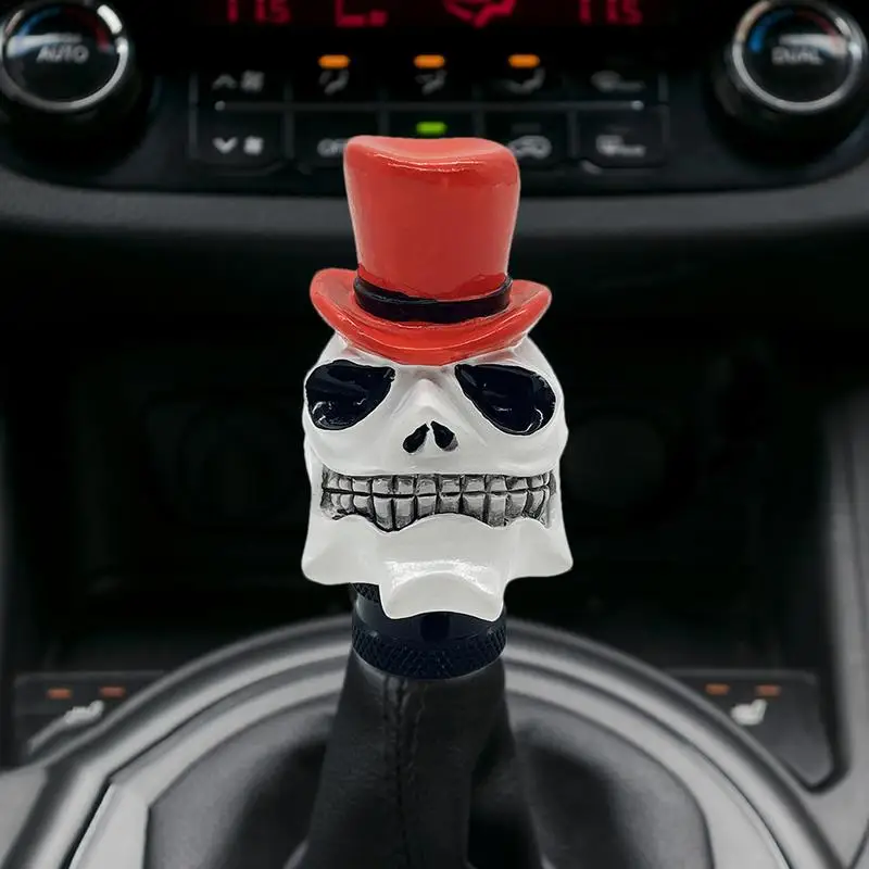 Skull Gear Stick Shift Knob Funny Skeleton Style Stick Shifter Handle Unique Stick Shifting Handle Replacement For A Quirky