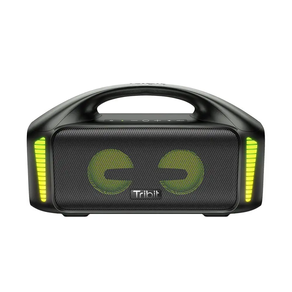 Altavoz Bluetooth para Fiestas Tribit StormBox Blast de 90 W, Altavoz Portátil para Exteriores con Resistencia al Agua IPX7, 30 Horas de Reproducción, con LED, Banco de Energía y Control por Aplicación