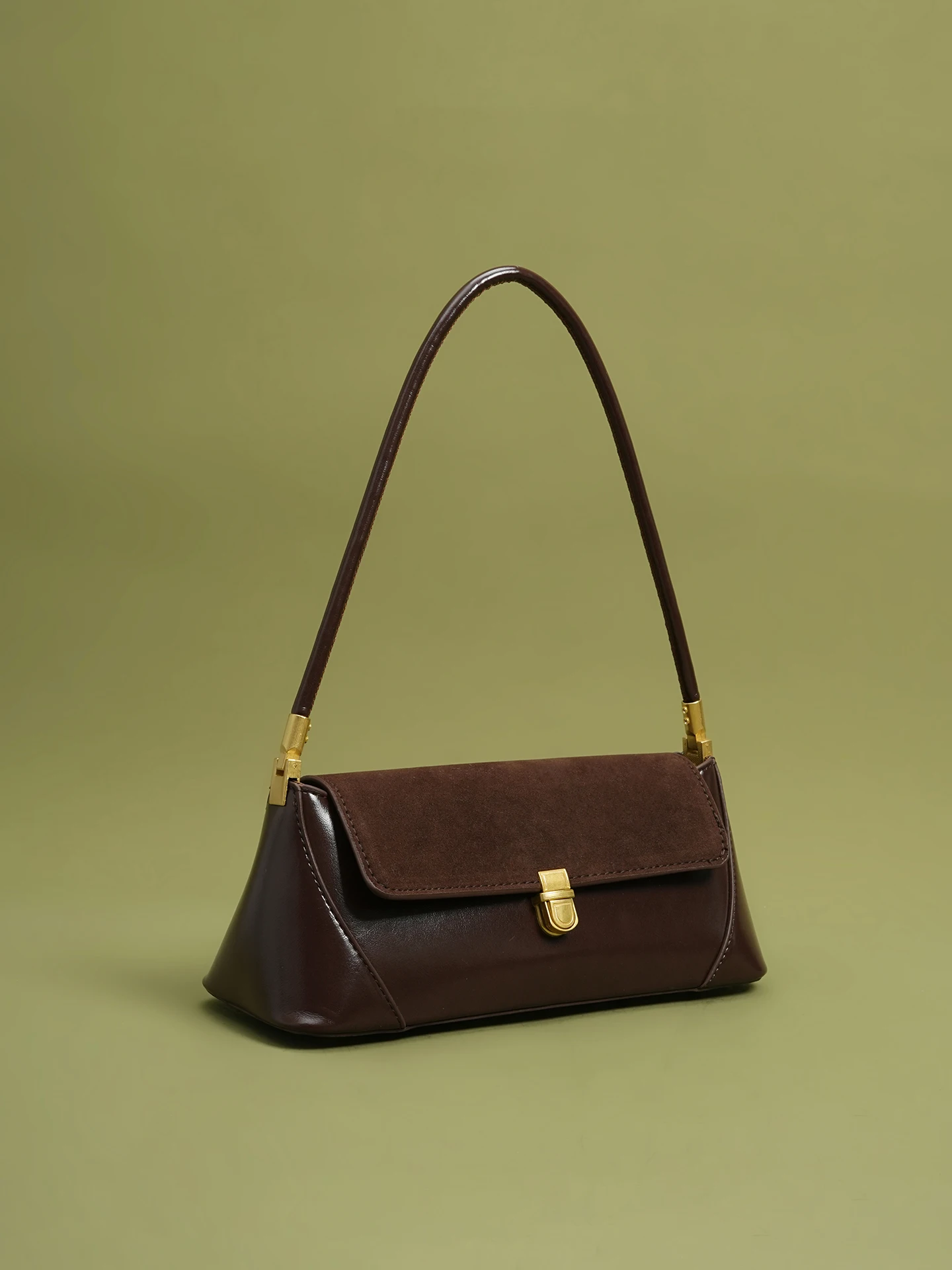 

Fashion Solid Color Underarm Bags Retro PU Leather Shoulder Bags for Women Luxury Small Handbag Female versatile portable bag