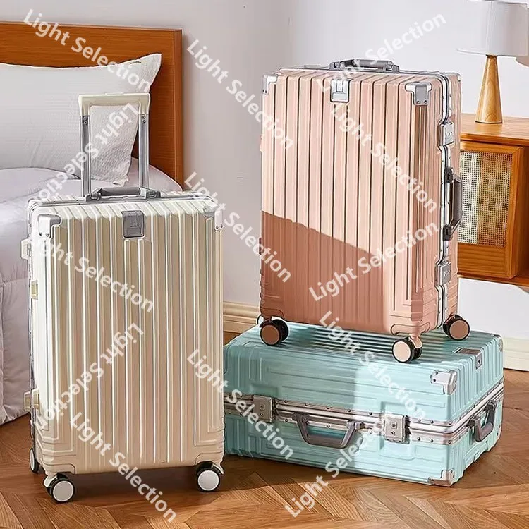 

Luggage aluminum frame women's high-value boarding 20-inch trolley case large-capacity suitcase multi-function password bag