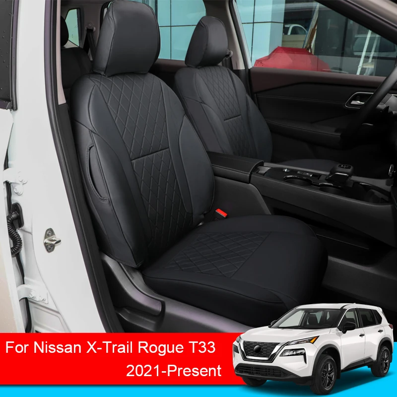 

Car PU Leather Full Surrounding Seat Cushion Cover Customized For Nissan X-Trail Rogue T33 2021-2025 Waterproof Auto Accessory