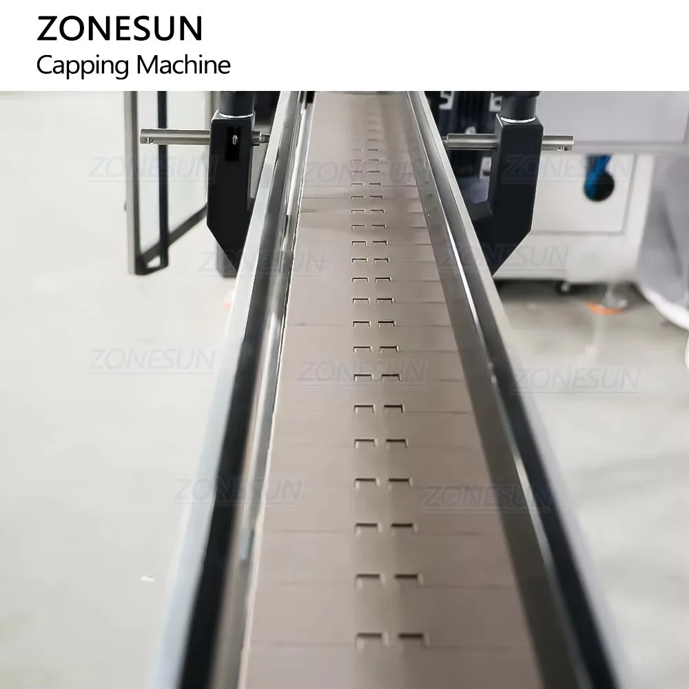 Automatic Bottle Capping Machine ZONESUN ZS-XG440RS Vertical Servo Motor 4 Wheel Screw Capping for Small Business