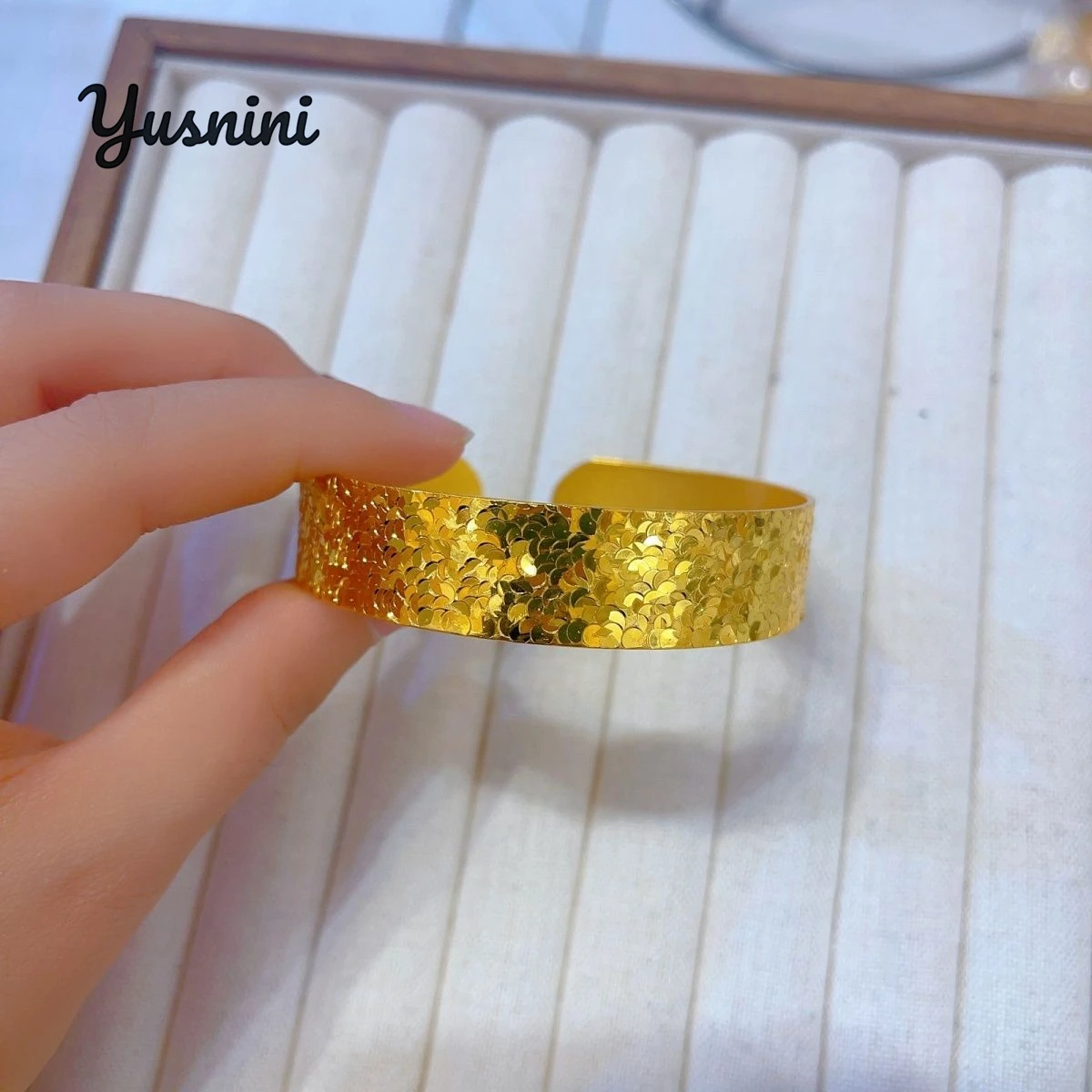 

New American 24K Gold Plated Bracelet Wedding Party Jewelry Gift for Women YY10790