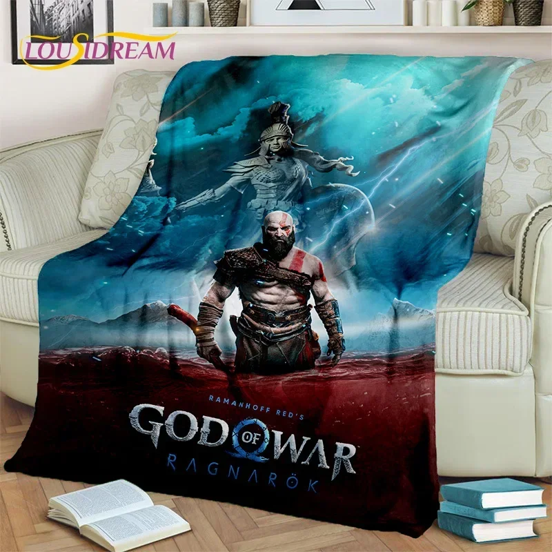 Kratos D God of War Gamer Blanket Soft Throw for Home Bedroom Sofa Picnic Travel Office Kids  HD Quality