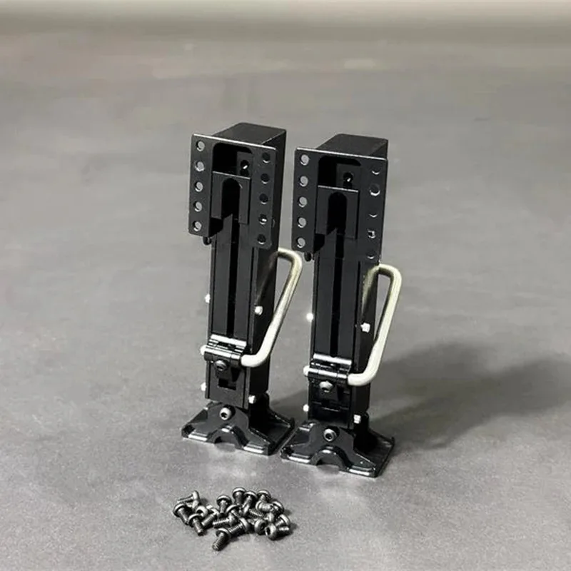 1 paire de Support de jambe en métal, train d'atterrissage pour camion Tamiya RC 1/14, remorque Semi-remorque, cadre de châssis, bricolage, accessoires de voiture jouet