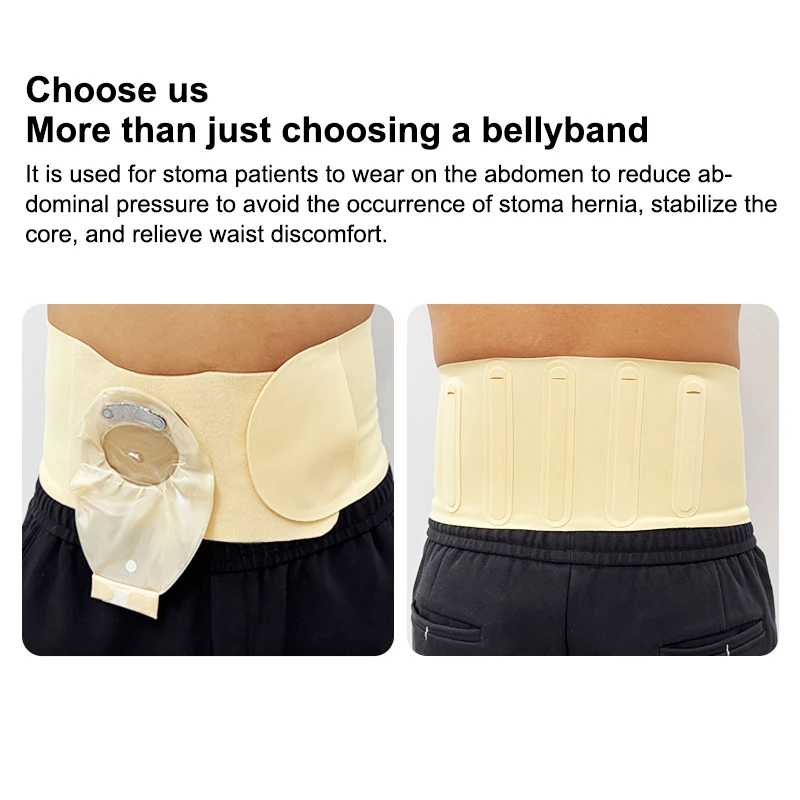 

Breathable Ostomy Abdominal Belt Medical Health Care Brace Waist Support Wear Abdominal Stoma Portable Prevent Parastomal Hernia
