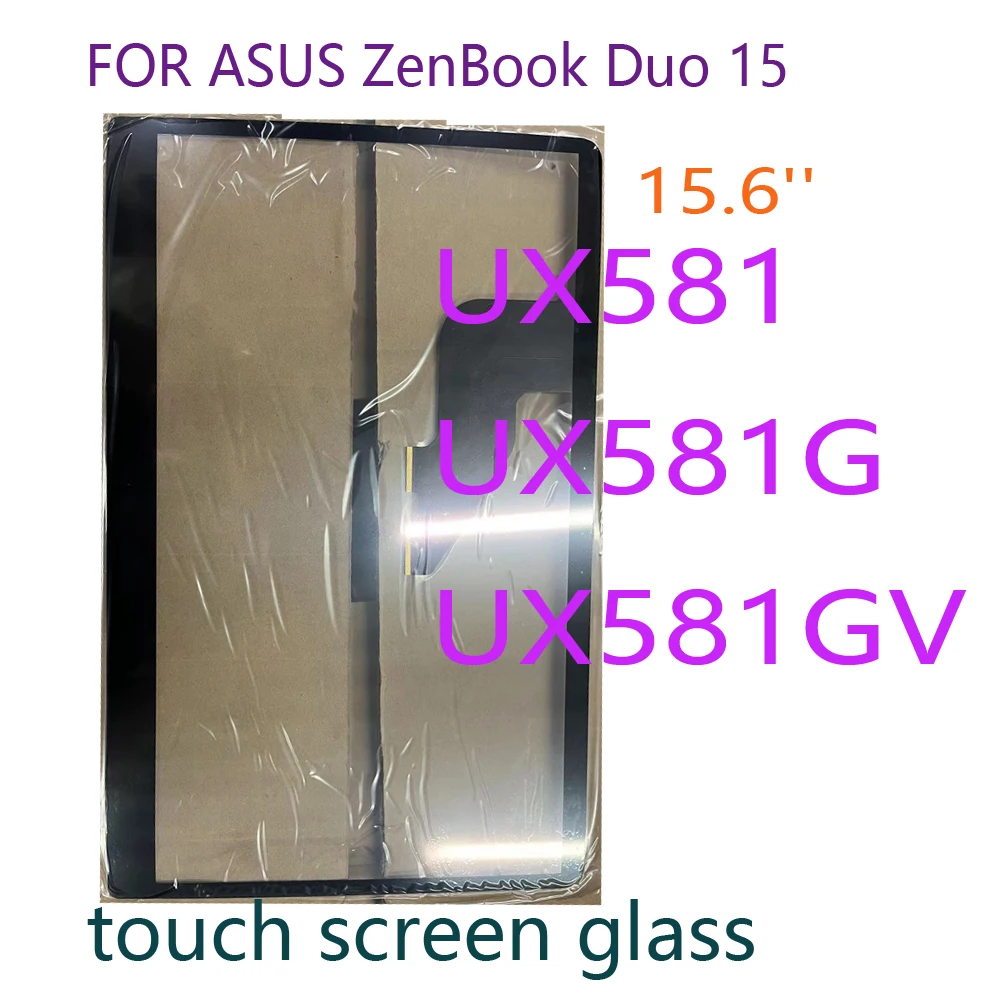 

15.6’’ Glass Screen for ASUS ZenBook Duo 15 UX581 UX581G UX581GV Touch Digitizer Glass Screen Panel Replacement