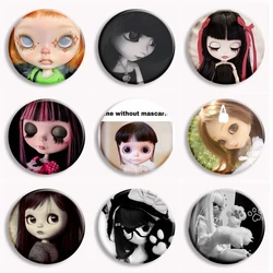 31Style Music Blythe Doll Gothic Dark Style Soft Button Pin Cute Cartoon BJD Anime Brooch Badge Bag Decor Accessories Jewelry