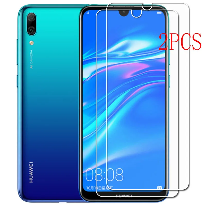 For Huawei Y7 2019 Tempered Glass Protective ON DUB-LX1 6.26INCH Screen Protector Phone Cover  Film