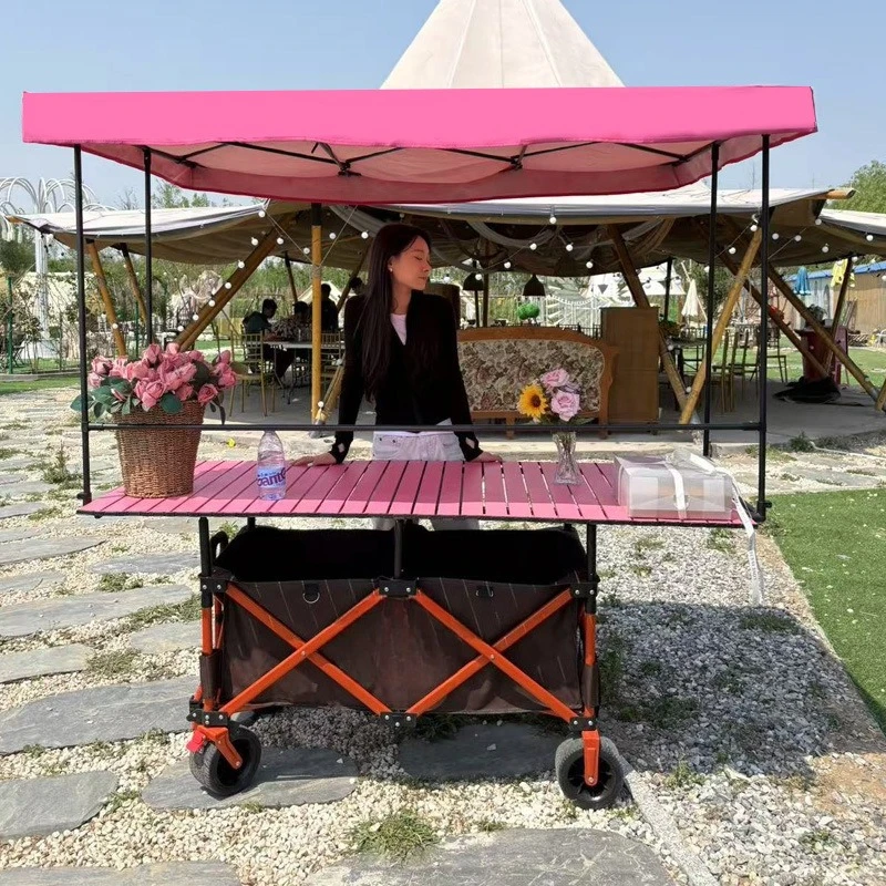

Campervan, liftable, sunshade, canopy, large-capacity cart, outdoor portable push