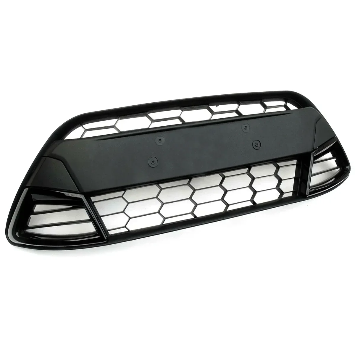 For Ford Fiesta Mk7 2008-2012 New Front Bumper Grill Lower Grille Bumper Grille ABS Chrome Racing Centre Grille Cars Spare Parts