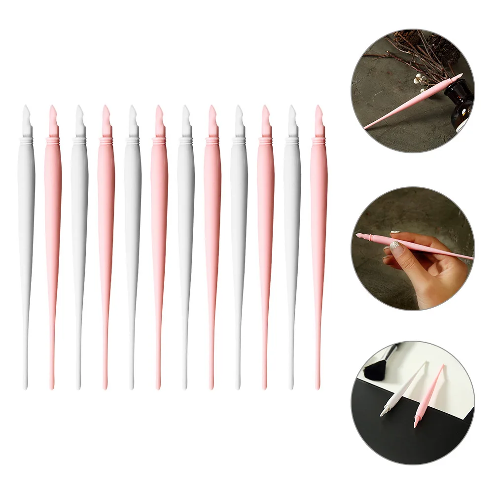 12Pcs Colored Plastic Pens for Art Projects Durable Precise Scratching Multi-Use DIY Tools Scratch Tools