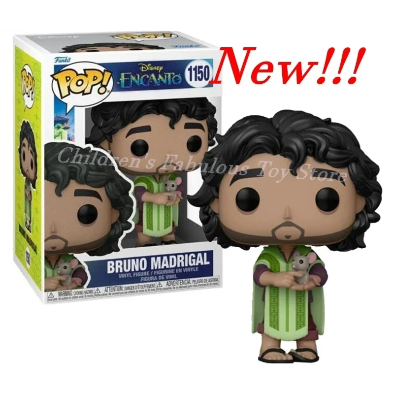 Funko Pop Nueva Disney: Encanto- Bruno Madrigal # Figuras de vinilo 1150, colección de modelos, juguetes para decoración, regalos
