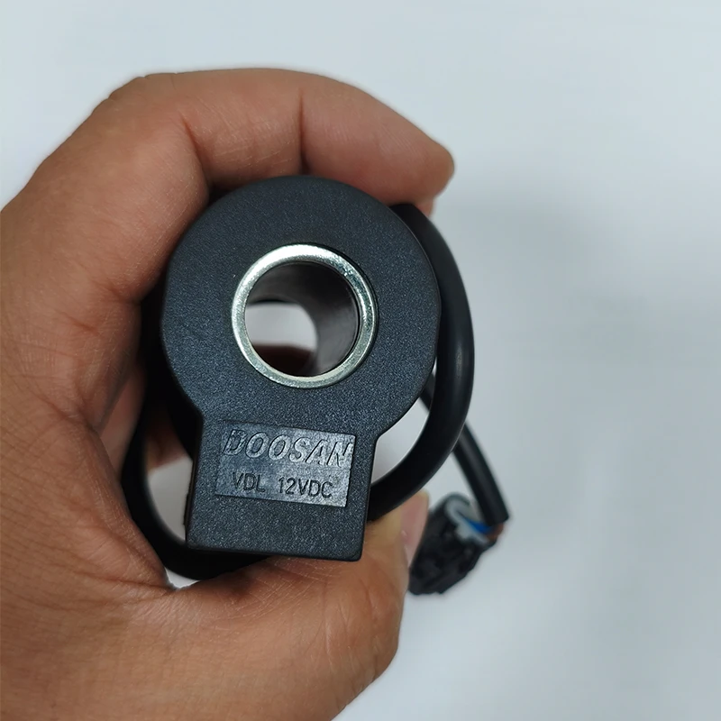 Électrovanne DOOSAN Excavator Automotive Pressure Reducing Valve Solenoid Valve Coil Inner Diameter 16mm Height 50mm DC12V DC24V Pneumatique — détail 1