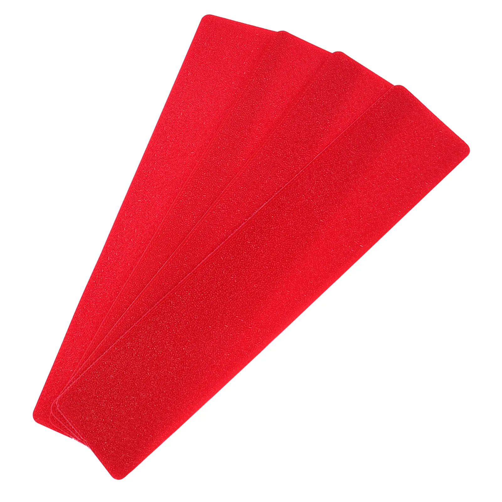 4Pcs Sports Field Markers Rectangular Red Non Slip Court Spot Markers Soccer Tennis Football Pickleball Training Accessories