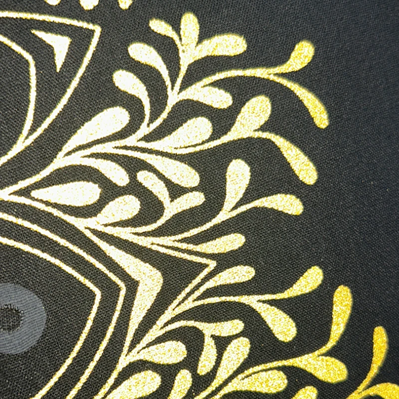 Gold Print Wax Pagne Guaranteed Veritable African Real Wax Fabric 100% Cotton Nigeria Ankara Wax Batik Soft Fabric VLG16