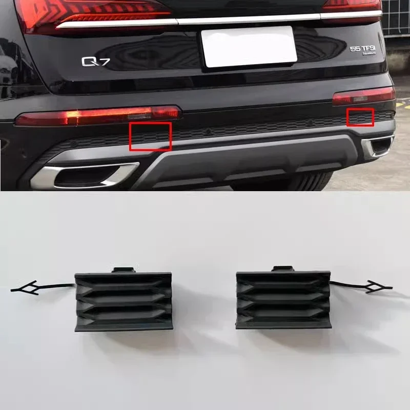 

Auto Rear Left Right Bumper Towing Tow Hook Eye Cover Cap for Audi Q7 2020 2021 2022 2023 2024 4M0807441D 4M0807442D