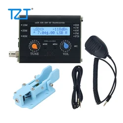TZT 5W usDX SDR QRP HF Transceiver All Mode Transceiver Supporting 15M 20M 40M Bands + Blue/Black Morse Key