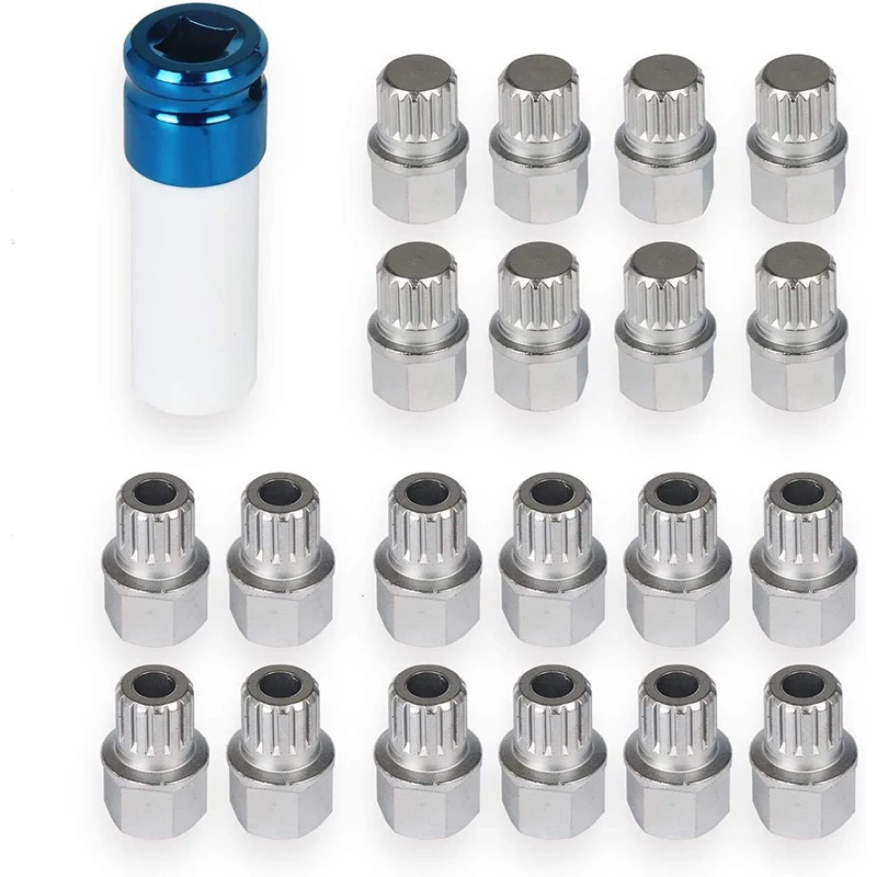 23Pcs Anti-theft Screw Sleeve Set for Vw Volkswagen Audi Benz Bmw Anti-Theft Wheel Lock Lug Nuts Removal Tool