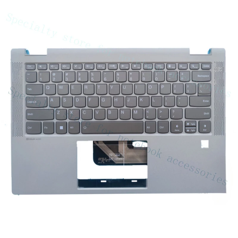 

A+ Palmrest Backlit Keyboard 5CB1C19385 For Lenovo Ideapad Flex 5-14ALC05 Silver