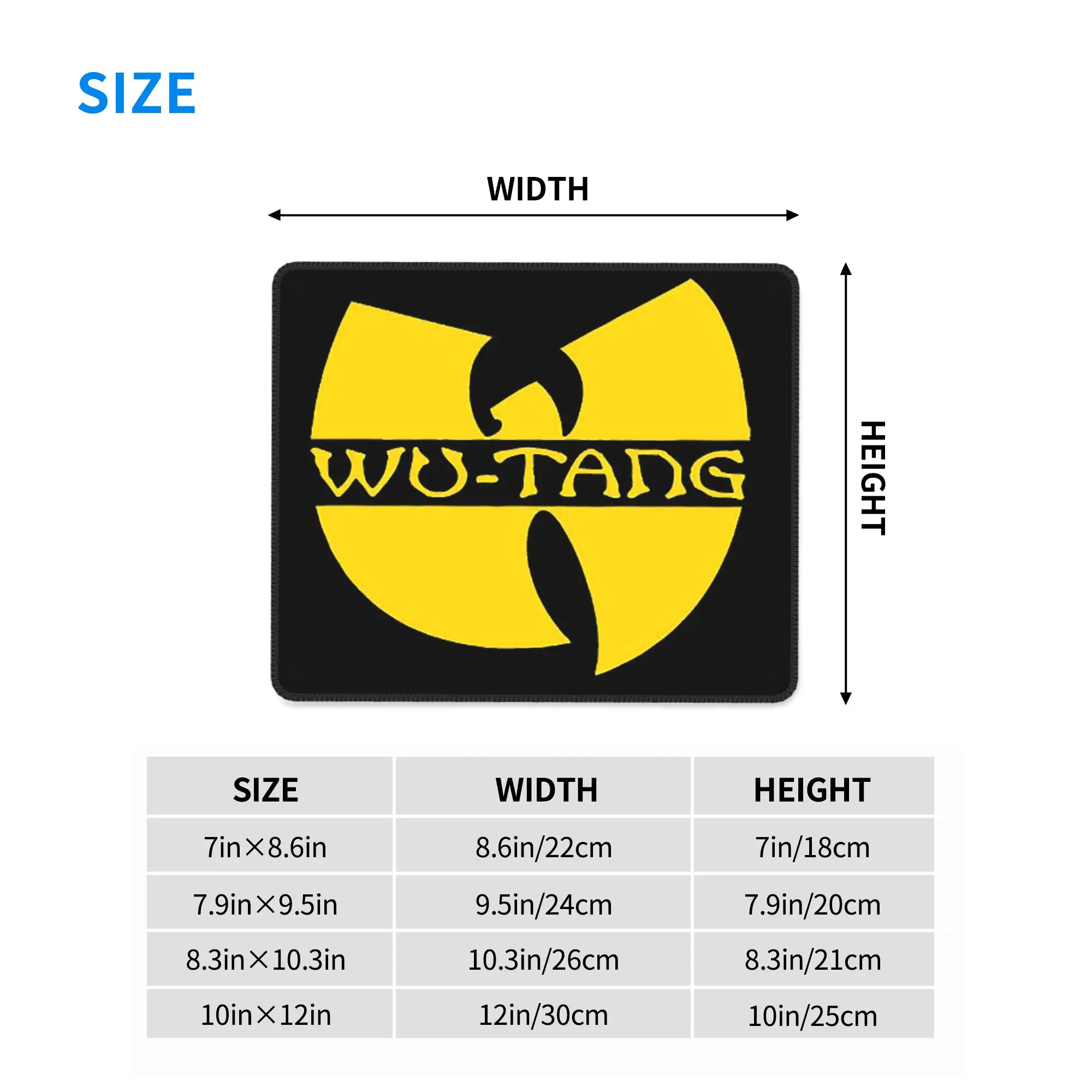 Wu Tang Clan Print  Mouse Pad Computer Keyboard Mouse Mat Gamer PC Laptop Desk Mat Office Accessories Table Mats